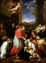 St. Charles Borromeo Administering the Sacrament to Plague Victims in Milan in 1576